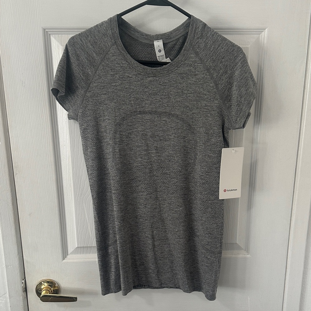 lululemon athletica Charcoal Short Sleeve Tee